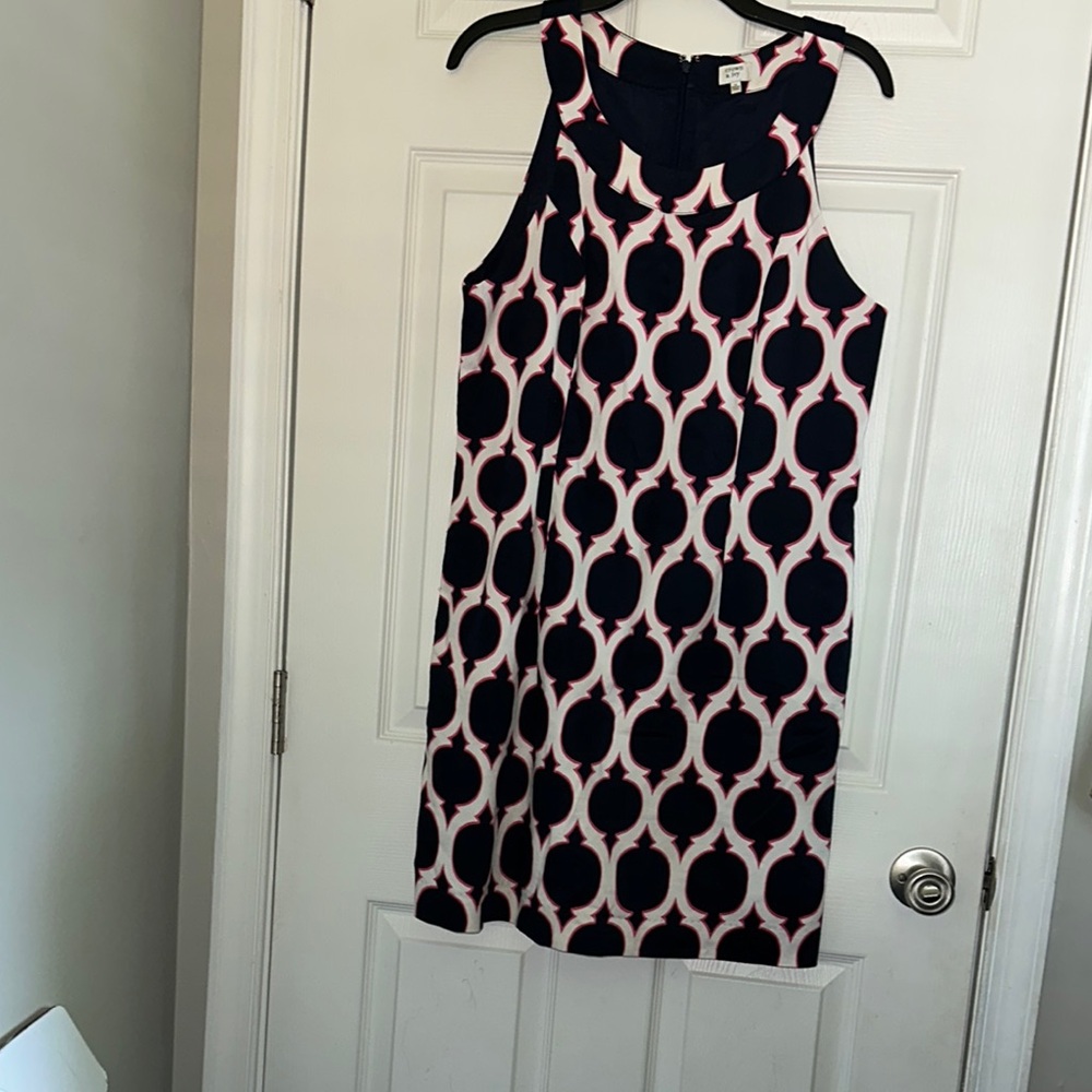 Crown & Ivy Blue and Black Halter Sheath Dress - Picture 2 of 4